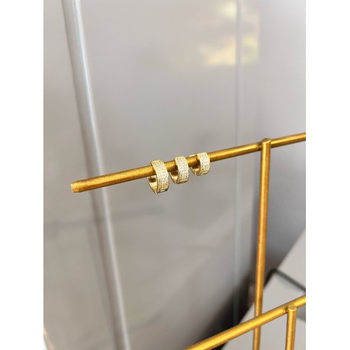Gold Taşlı 3lü Set Küpe