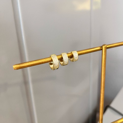 Gold Taşlı 3lü Set Küpe