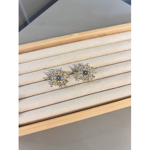 Marka Model Taşlı Göz Küpe