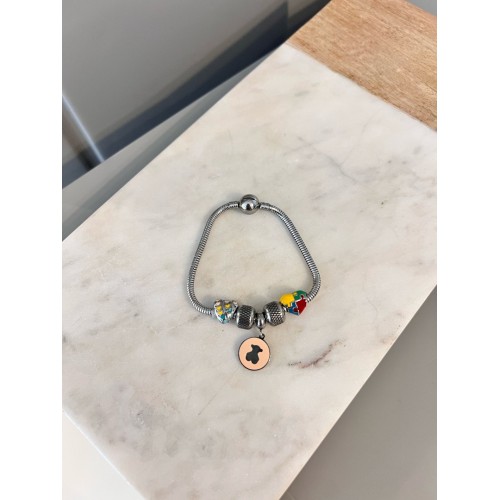 Marka Model Charmlı Çelik Bileklik