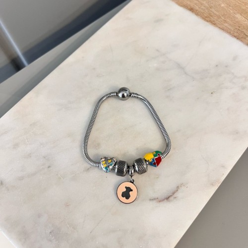 Marka Model Charmlı Çelik Bileklik