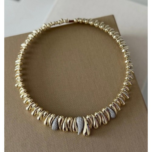 Marka Model Sıralı Damla Gold Kolye