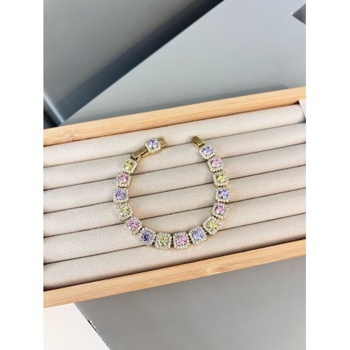 14K Renginde Renkli Baget Çelik Bileklik
