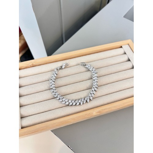 Damla Taşlı Silver Bileklik