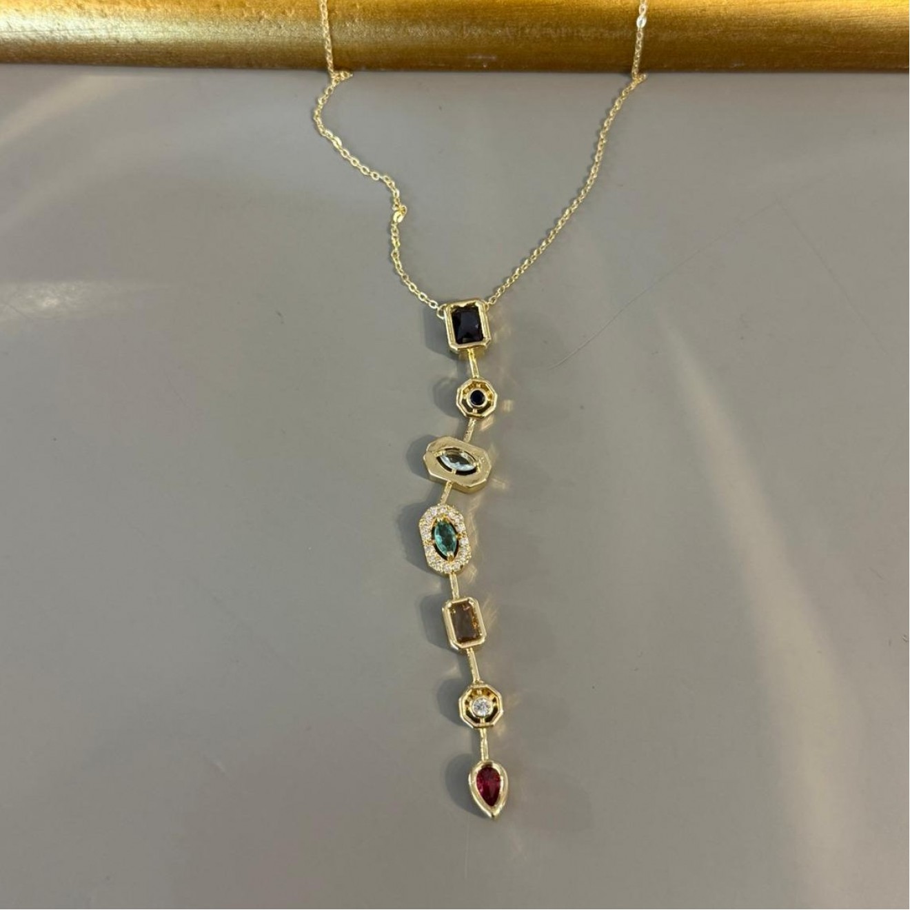 Marka Model 7 Element Gold Kolye Marka Model 7 Element Gold Kolye